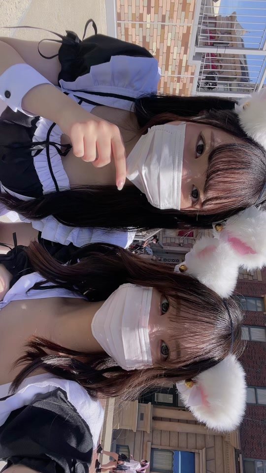 🐈‍⬛🤍#fyp #おすすめ#メイド #メイドコスプレ#ljk #jk #ユニバ #ハロウィン #ハロウィン仮装 #ホラーナイト #ユニバーサルスタジオジャパン