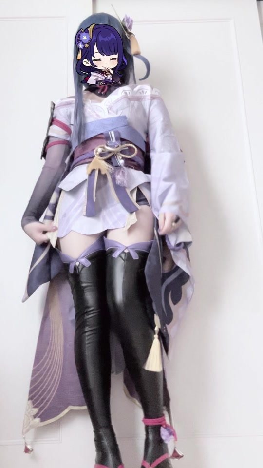 なんかうまくできなくてきもい#雷電影コスプレ #雷電将軍コスプレ #九州レイヤーさんと繋がりたい #原神レイヤーさんと繋がりたい #原神コスプレ