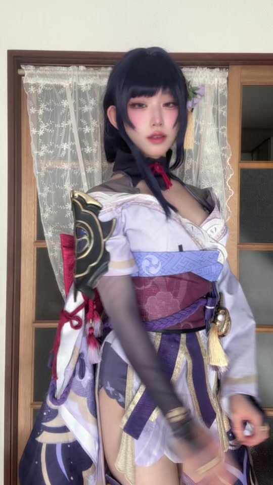 コロンビーナ来たね課金が止まらないのだ( ◜ω◝ )#gensinimpactcosplay #原神コスプレ #raidencosplay #雷電将軍コスプレ #raiden