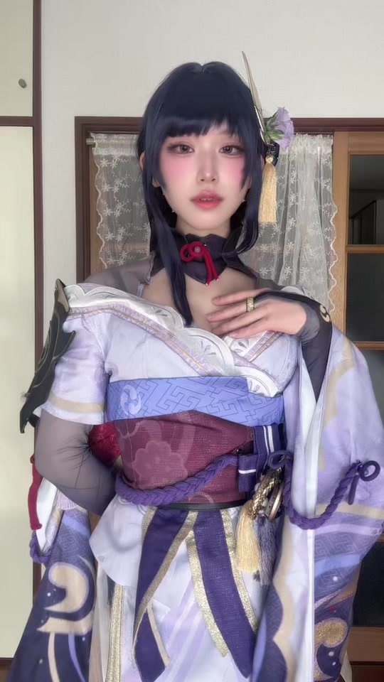 💜🫧‪#gensinimpactcosplay #原神コスプレ #raidencosplay #雷電将軍コスプレ #raiden