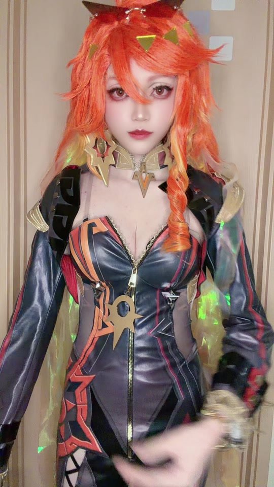 これ出来てる…？#cos #cosplay #原神 #genshinimpactcosplay #mavuika
