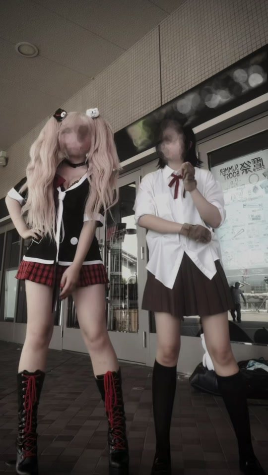 まだ余韻に浸ってるにょーん🤩🤩 #江ノ島盾子コスプレ #戦刃むくろコスプレ @セル@移行中  #ダンガンロンパコスプレ #ダンガンロンパ無印コスプレ #おすすめ