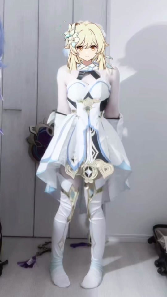 蛍借りたから明日メイクちゃんとする!! #原神コスプレ #蛍コスプレ #luminecosplay #lumine #genshinimpactcosplay