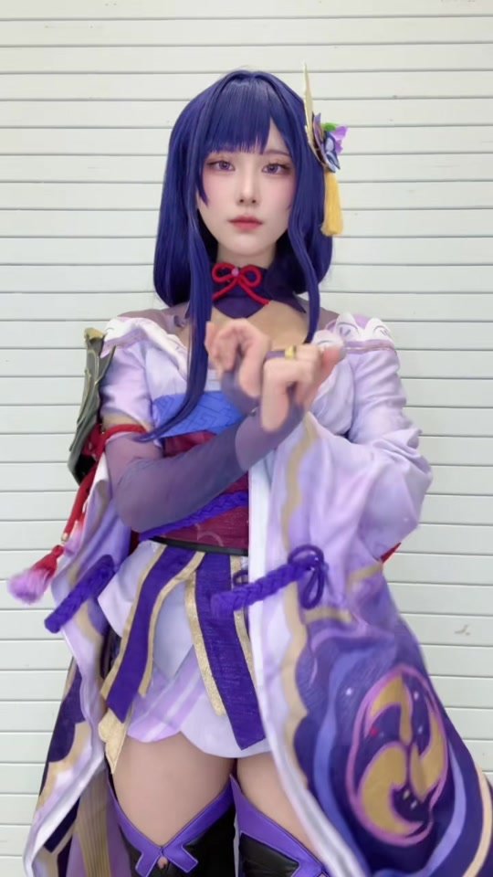 桃源恋歌ちょっと踊ってみた🍑 #genshinimpactcosplay #raideneicosplay #cosplay