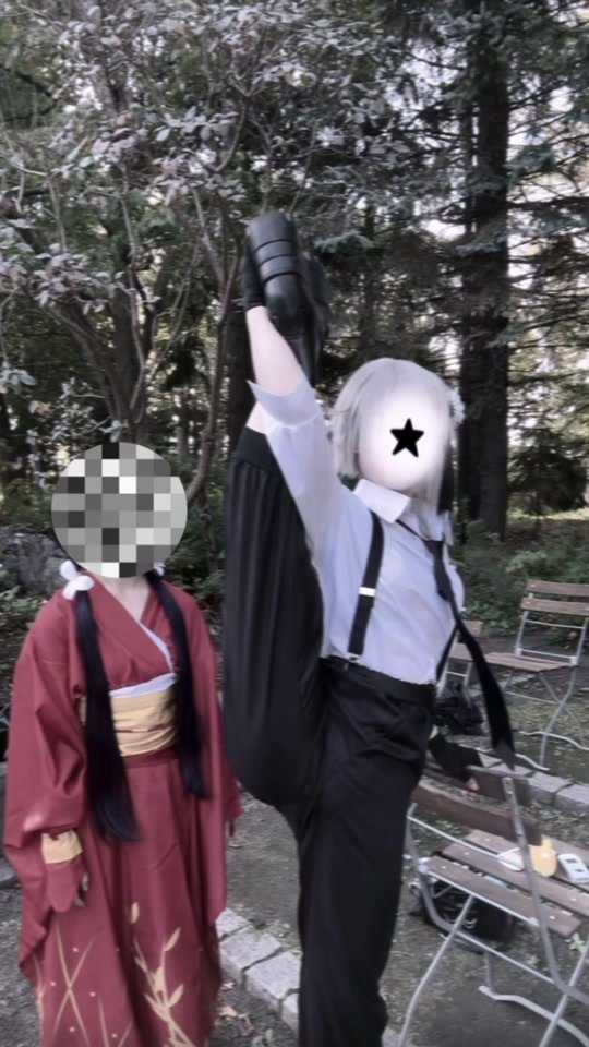 めっちゃシャドバン   🐰▷▶▷@かに  #コスプレ  #文ストコスプレ  #中島敦コスプレ  #泉鏡花コスプレ #bungostraydogs