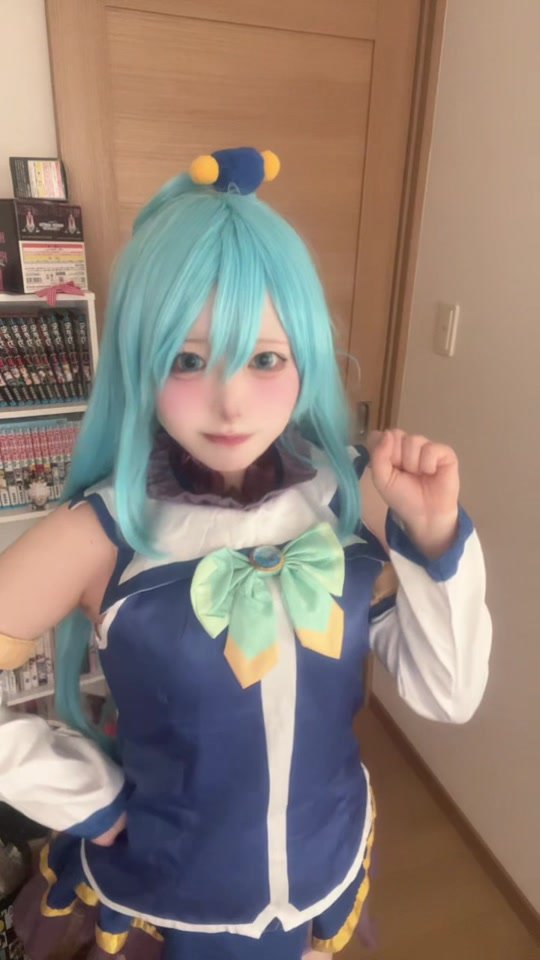 食べ物が美味しすぎて秋って怖いなあ( ᴖ ̫ᴖ; )#このすばコスプレ #アクアコスプレ #konosubacosplay